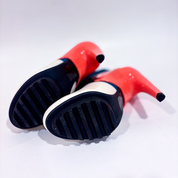 UNITED NUDE Cream & Orange Sculptural Heel Booties – EU 37 * - Picture 12 of 12